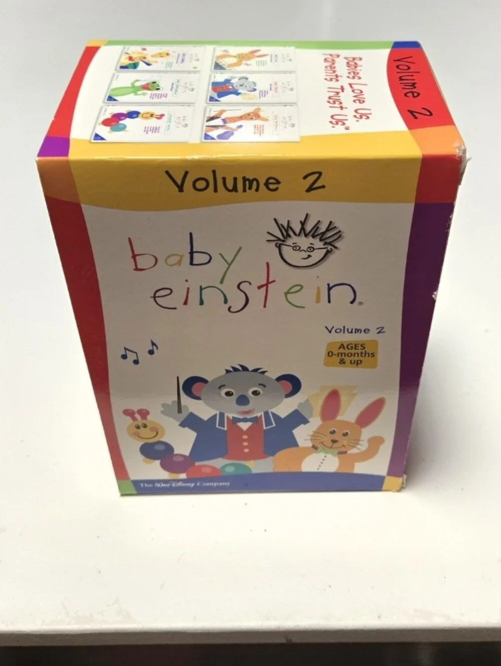 Baby Einstein Volume 2 Kids Toy DVDs 6 Dvd Set White with Multicolor Artwork